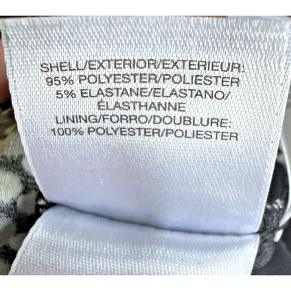 Kasper Women's 3/4-sleeves Printed Wrap-Style Dress Black Sea Glass Multi L - Picture 9 of 9